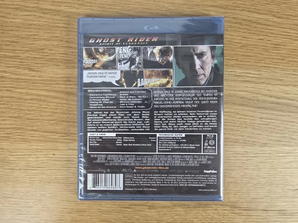 Ghost Rider: Spirit of Vengeance (Blu-ray, 2012)  - Image 2 of 2