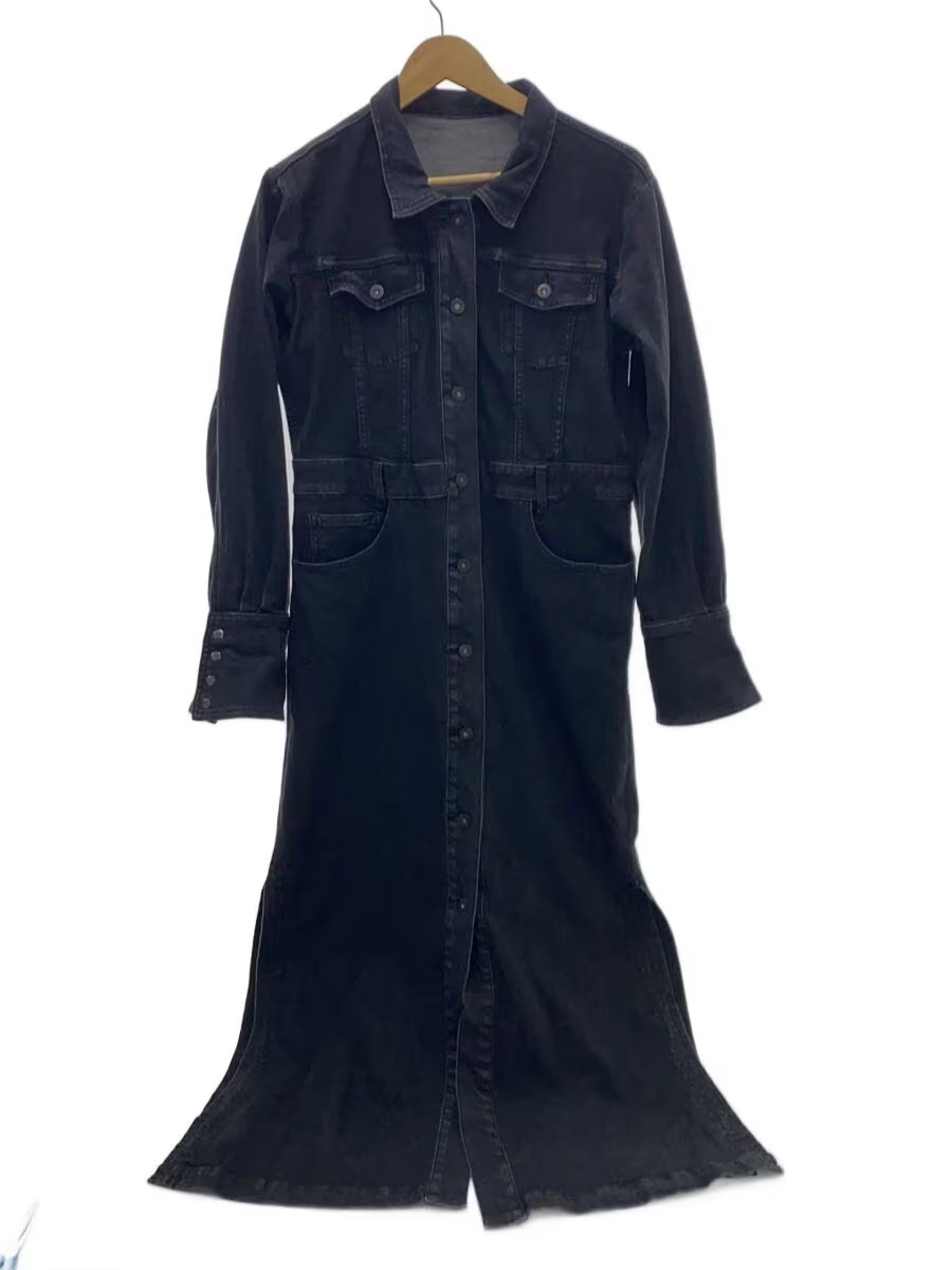 AMERI Shirt Dress S Denim BLK Solid 0124205610770 - image 1