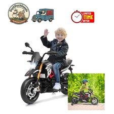 Aprilia Electric Motorcycle for Kids - Safe Ride-On Toy with Training Wheels