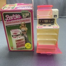 Barbie cucina Dream Furniture 1982 Stove Microwave Oven 2417 Made In USA Read