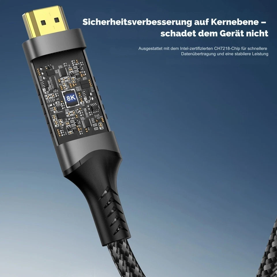 USB C auf HDMI Kabel 8K 60Hz 4K 120Hz Typ C Adapter für MacBook iPad TV - Bild 2 von 4