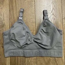 Kindred Bravely Sublime Hands-Free Pumping/Nursing Sports Bra M Busty Grey