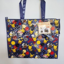 Pok mon Center Japan Pikachu Tote Bag Large Zipper Shopper New