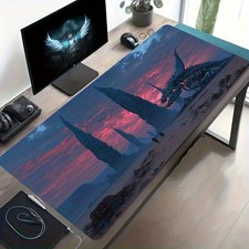 1pc Large Gaming Mouse Pad, Wasteland Spire Behemoth Skeleton Explorer Mysterio