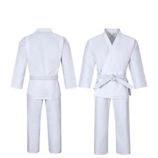 Karateanzug f&uuml;r Kinder Wei&szlig;es Kampfsport-Uniform-Set f&uuml;r Kinder Kostenloser G&uuml;rt
