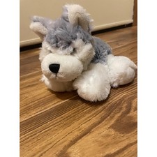Ganz Heritage Collection Husky Puppy Plush Grey White Stuffed Animal Dog Toy