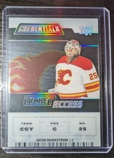 2022-23 Upper Deck Credentials Jacob Markstrom Acetate Ticket Access /149