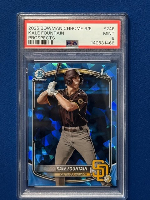 2025 Bowman Chrome Sapphire - Chrome Prospects Kale Fountain #BCP-246 PSA 9