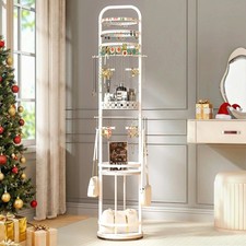 Large Jewelry Organizer Stand, 360  Rotating Handing Jewelry Organizer for Di...
