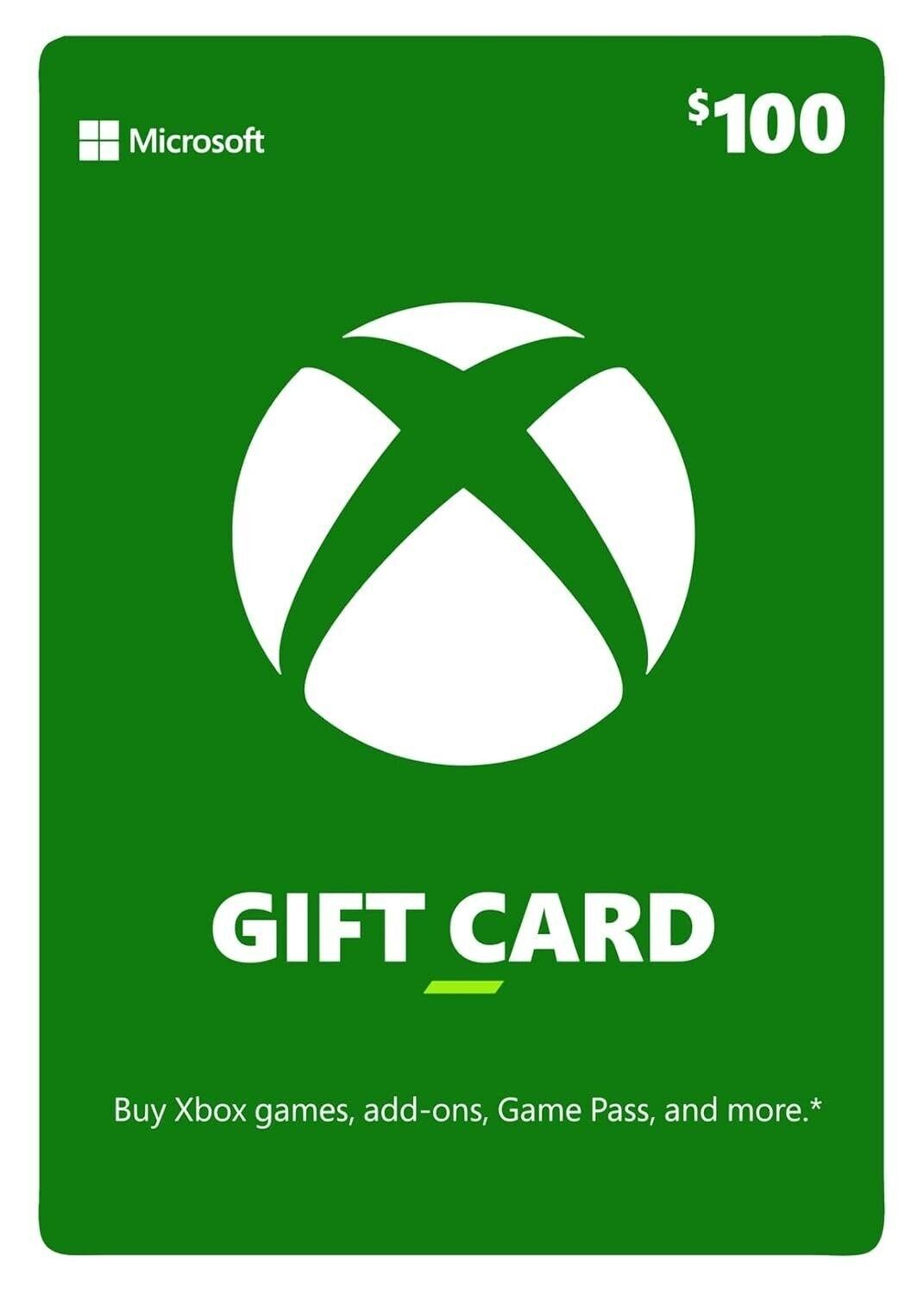 Xbox Live $100 USD Gift Card Digital Code US Region  