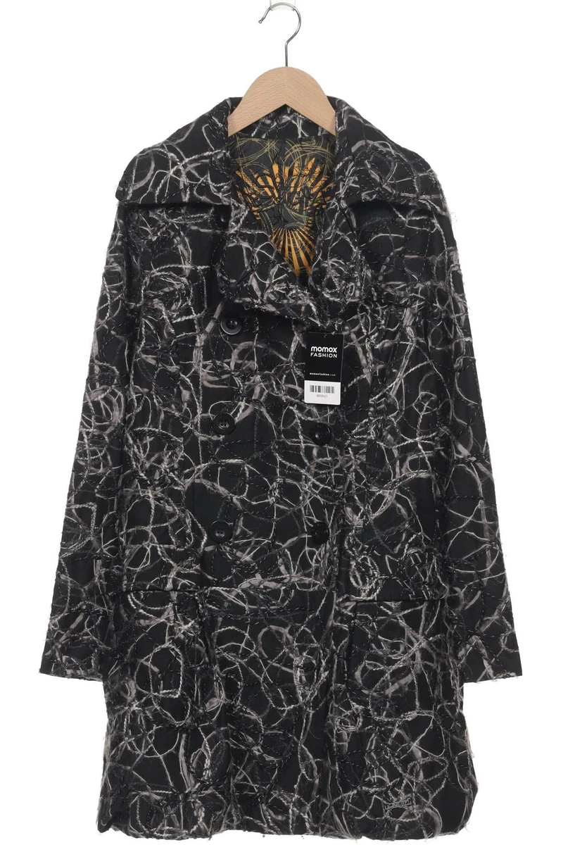 Desigual Mantel Damen Jacke Parka Gr. 38 Schwarz #3y7nop4