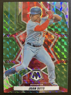 2022 Panini Mosaic - Juan Soto #127 Green Mosaic Prizm for sale