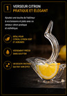 Presse-Citron Manuel Plastique avec Filtre Intégré Bec Verseur Cuisine