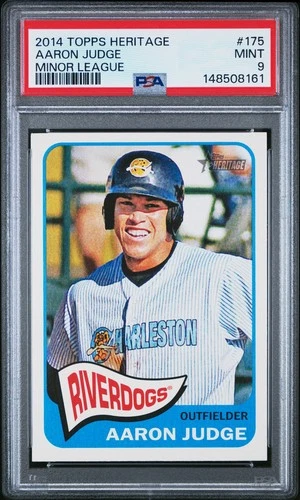 2014 TOPPS HERITAGE MINORS #175 AARON JUDGE - PSA 9