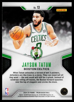 2024-25 Panini Prizm #13 Jayson Tatum Dominance | eBay