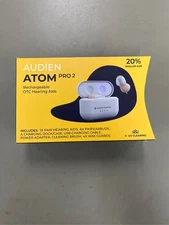 Audien Hearing Atom Pro 2 Rechargeable, over the counter, Hearing Aid, 0.6 lb –