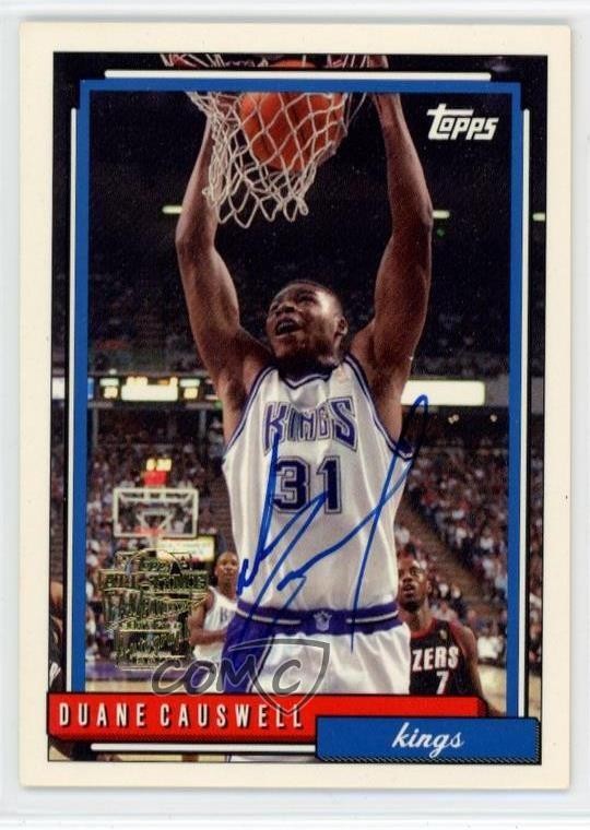 2005-06 Topps 1952 Style Fan Favorites Duane Causwell #FFA-DCA Auto 0t2