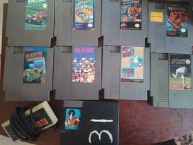 9 Giochi NES Con Controller Mario Ducktales, Dr Mario (Non Testato Leggi Descrizione)