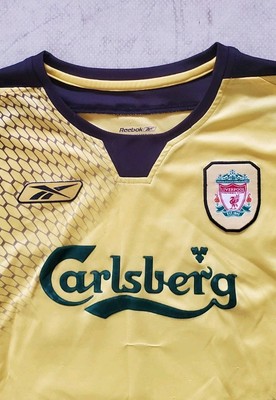 Liverpool FC Shirt Jersey Morientes 19 Youth M Reebok Away 2004