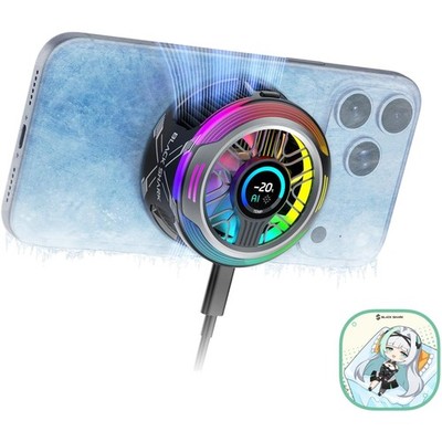 Magnetic Phone Cooler 6 Pro 35W Luftkühler mit Display RGB-LEDs Kompatibel mi...