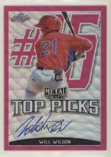 2019 Leaf Metal Draft Top Picks Pink Wave 5/10 Will Wilson #TP-WW1 Auto 0a17