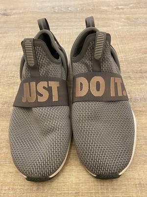 Nike Flex Runner Slip-On Sportschuhe, Größe 36, Grau