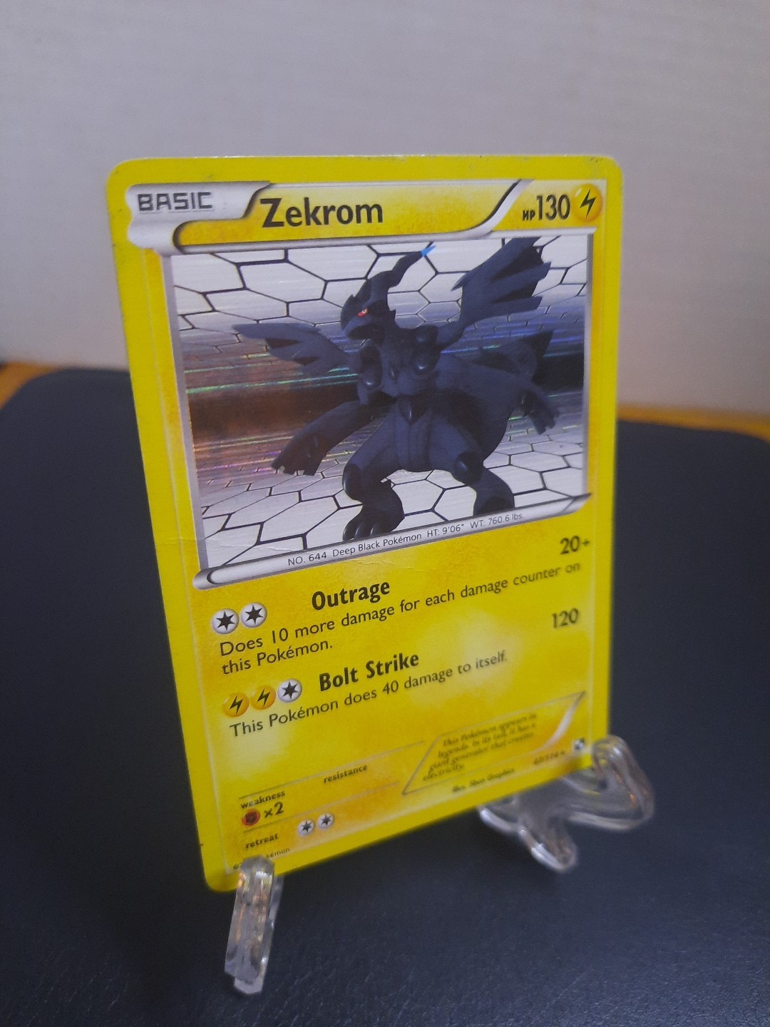 Pokémon TCG Zekrom Black and White 47/114 Holo Holo Rare