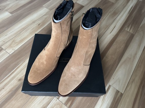 From The First LUCA SIDE ZIP BOOTS CAMEL SUEDE Size 46 US 13 SLP Wyatt Homage - Picture 2 of 6