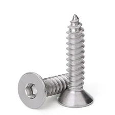 M2-M6 Socket Flat Head Hex Screws Self Tapping Countersunk Allen Wood Screw