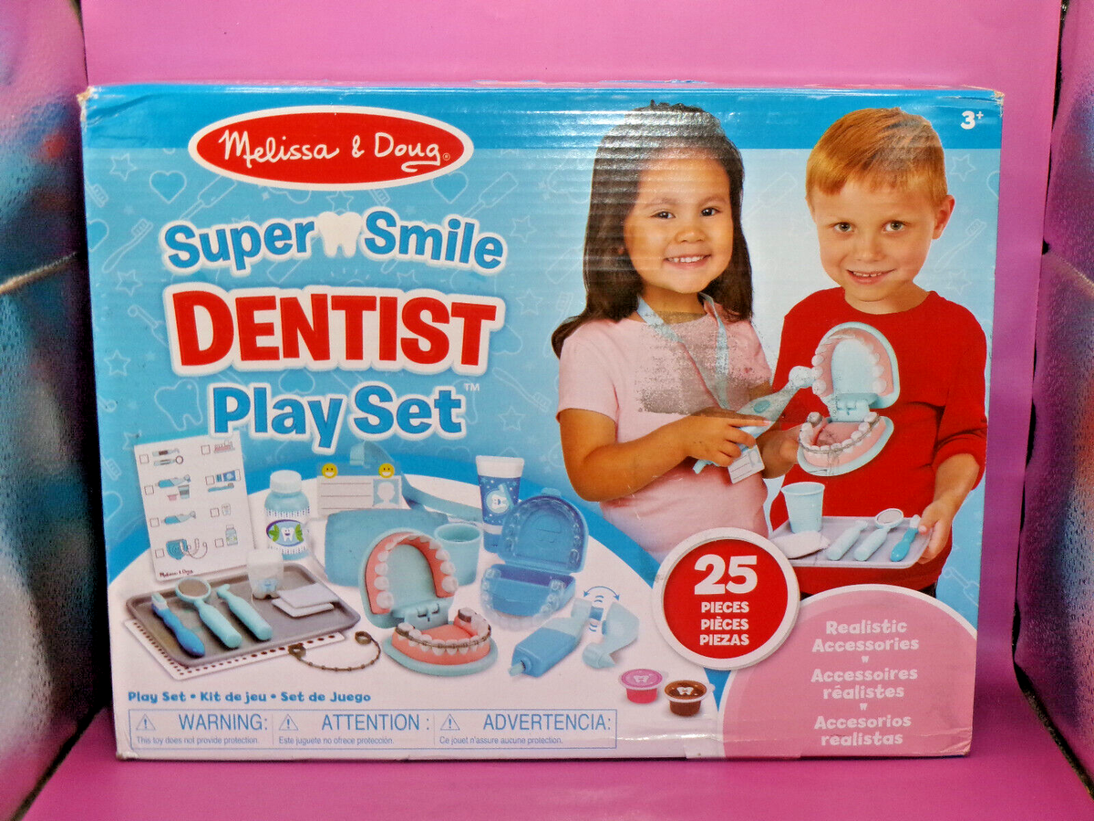 Dentist Playset Dentist Role Play Toys NEW Melissa Doug Super Smile ...