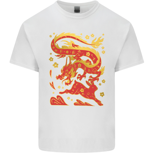 Chinese New Year Dragon vs Rabbit Kids T-Shirt Boys Girls - Picture 2 of 17