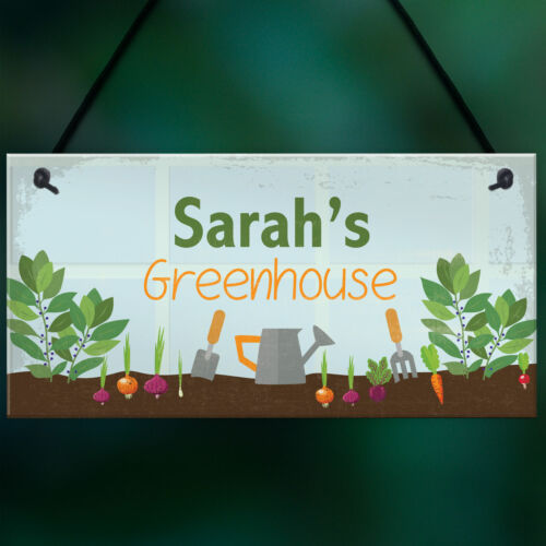 Greenhouse Sign Personalised Garden Sign Shed Plaque Summer House Sign Gift - Picture 5 of 9