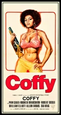 Coffy Pam Grier Retro Bad Girl Movie Poster Canvas Print Fridge Magnet 9x17 Larg