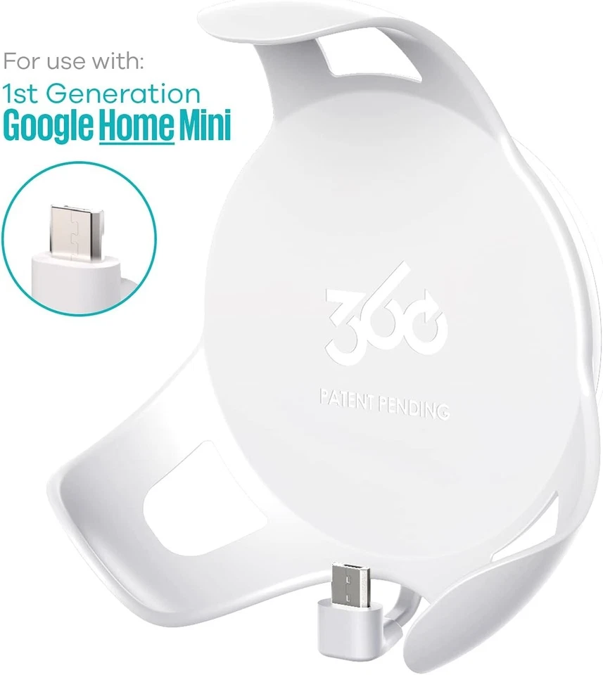 NEW - PowerClip Outlet Mount for Google Home Mini 1st GEN (Chalk) 360580 - Image 3 of 4