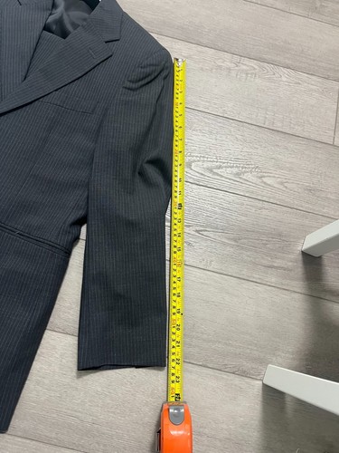 Wilke-Rodriguez 36S 2PC Suit Blazer Men Wool Blend Pants 36S x 29 Black/Gray - Picture 4 of 15