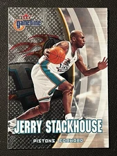 2000/2001 fleer game time jerry stackhouse #72