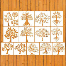 Reusable Stencil/Template Assd. Tree Trees/Branches Airbrush Craft Painting Art