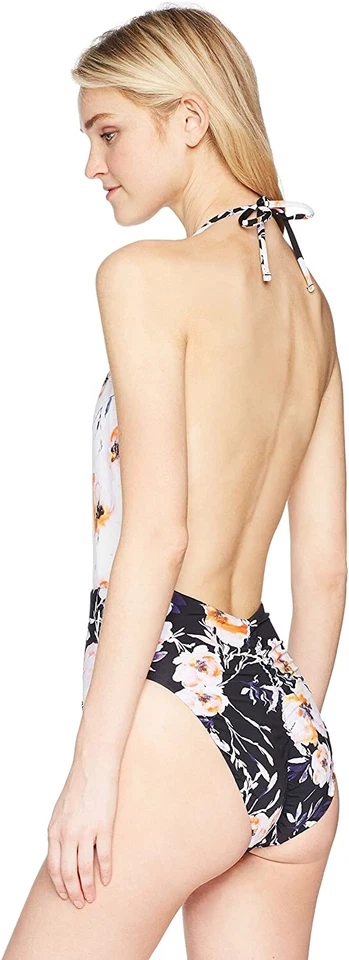 Bikini Lab Women's 181673 High Leg Halter One Piece Swimsuit Size S - Image 2 of 2