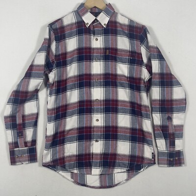 IZOD Long Sleeve Flannel Shirt Button Down Men's Size S.