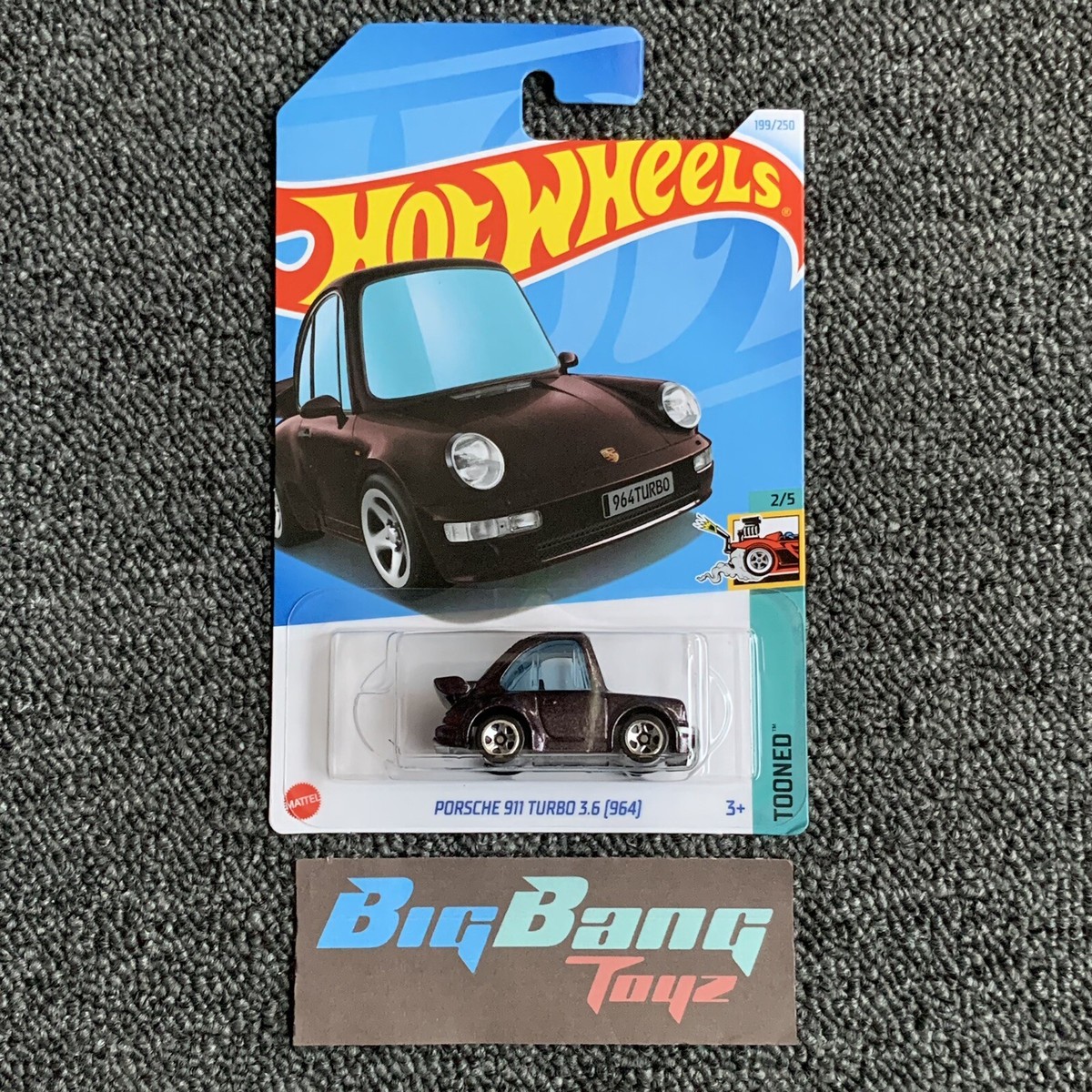 Hot Wheels Porsche 911 Turbo 3.6 964 #199 Mainline 2024 Case K/L