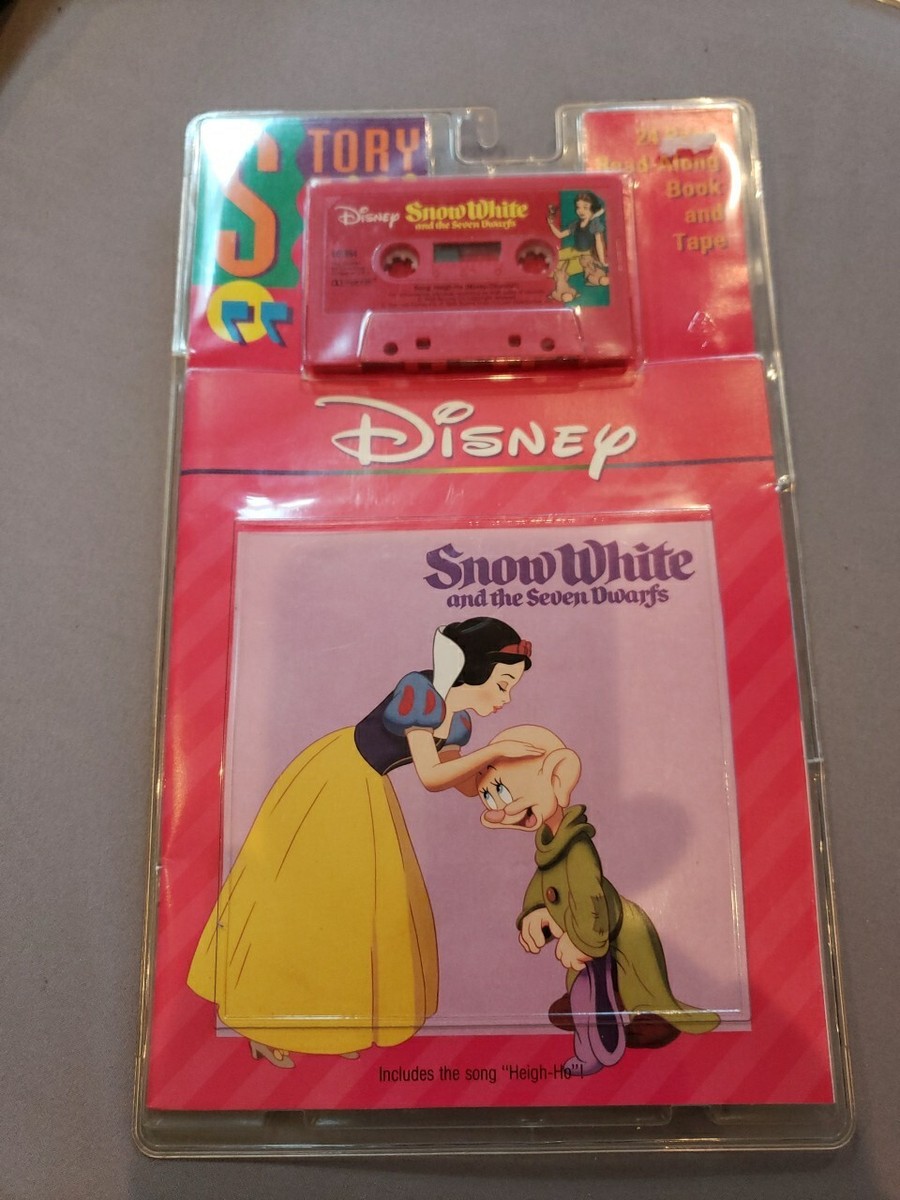 Vintage Walt Disney's Snow White Read Along Book and Cassette Tape