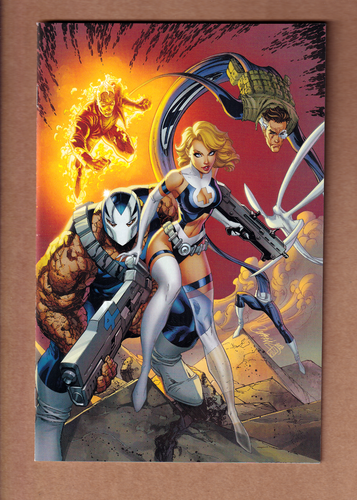 FANTASTIC FOUR #1 WEAPON H #6 J Scott Campbell Virgin / Trade Set NM- - Picture 4 of 6