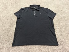 Rock Republic Polo Shirt Mens Extra Large Black Short Sleeve