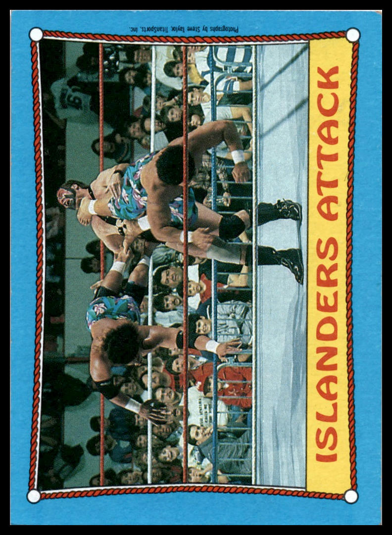1987 Topps WWF #30 Islanders Attack