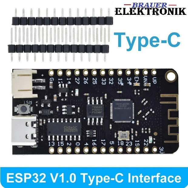 MARKENLOS Placa WEMOS LOLIN32 ESP32 Lite V1.0.0 Wifi Bluetooth CH340G MicroPython 4 MB