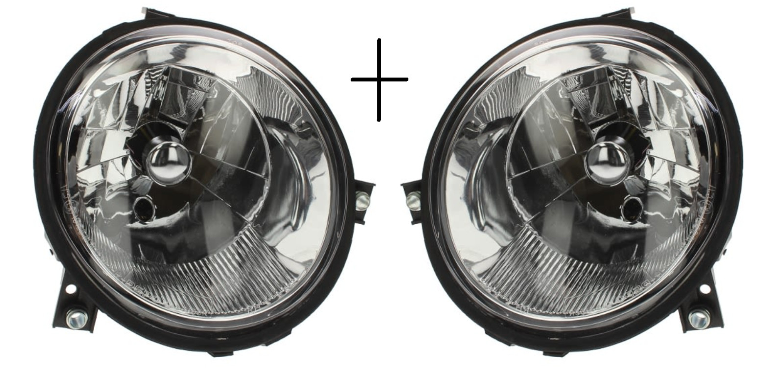 Phare avant pour VW Lupo resolvant le probleme de visibilite nuit H4