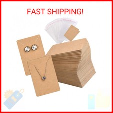 TUPARKA 120 Pack Earring Holder Cards, Necklace Display Cards with 120pcs Bags,