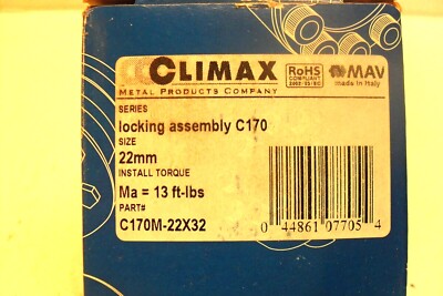 Climax C170M-22x32 - 22mm X 32mm Locking Assembly - nib
