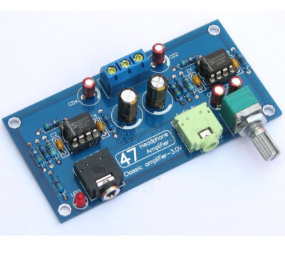 DC 9-15V Portable Headphone Amplifier Board Kit AMP Module For Classic 47