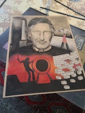 Roger Waters THE WALL Original artwork signed and dated Signature unreadable